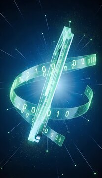 Cyber security concept with cloud computing data protection showing digital lock binary code futuristic style cloud server network lock icons secure data encryption technology glowing cloud server
