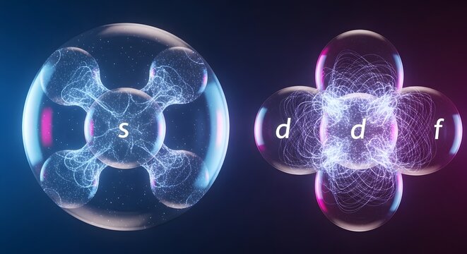 Atomic orbitals and electron configuration.