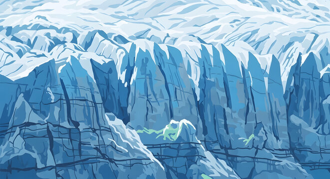 Ice Canyon Panorama