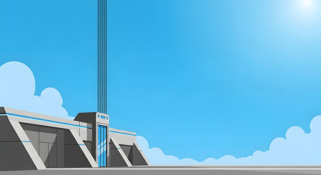 Modern Terminal at Blue Sky