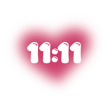 Angel Number 1111 Heart Shape