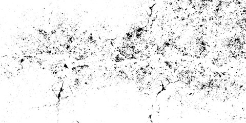 Fototapeta premium Abstract Monochrome Grunge Texture with Cracked and Chipped Surface. Dirty Black and White Background with Dots, Rough Pattern and Aged Worn Effect.