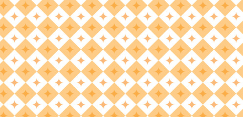 Diamond seamless pattern with stars pink y2k checkered background sparkling Seamless abstract geometric diamond pattern with sparkling stars pink