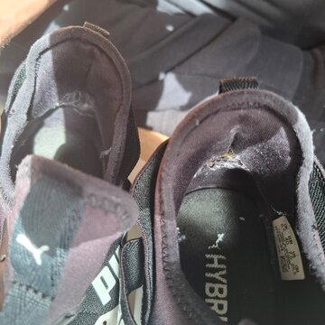 Pair of Puma Running Shoes on Neutral Background