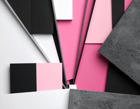 pink abstract geometric background