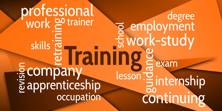 Word cloud v6 "Training" theme