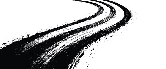 Obraz premium Black and white closeup of textured swirling fabric pattern
