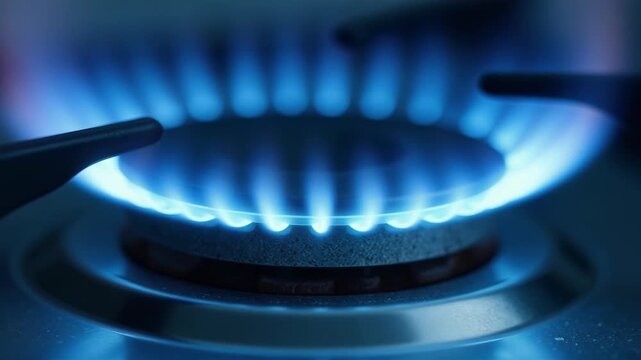 Flames of a Gas Stove in Action: Exploring Ignition and Heat Dynamics