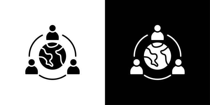 Coexist Icon Sheet Black And White