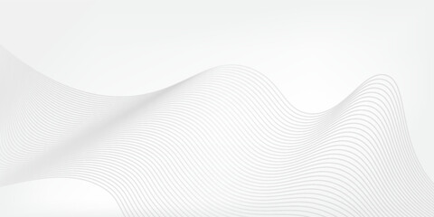 Fototapeta premium Wavy lines background. abstract gray stripes texture. warped and curved lines