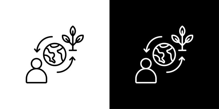 Symbiosis Icon Sheet Black And White