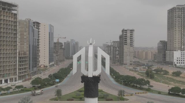 4K Raw Drone Shots Bahria Town, Tauheed Square, Karachi