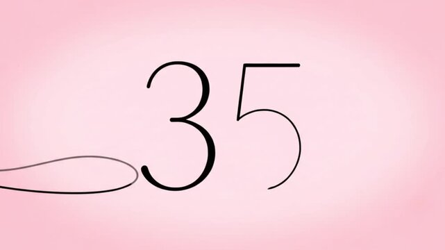 Mathematical symbols on pink background.
