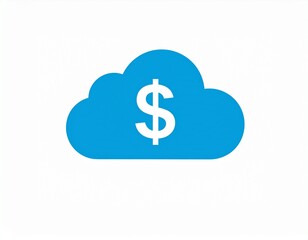 Fototapeta premium Cloud Revenue Business Icon