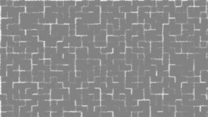 Obraz premium Abstract gray pattern featuring a complex maze of interconnected geometric lines and halftone dots
