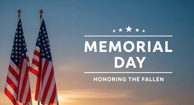 Memorial day tribute honoring fallen heroes and american patriots on memorial day