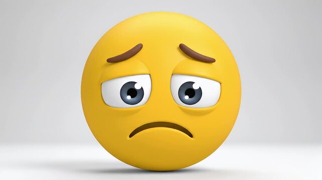 Sad face emoji with frown.