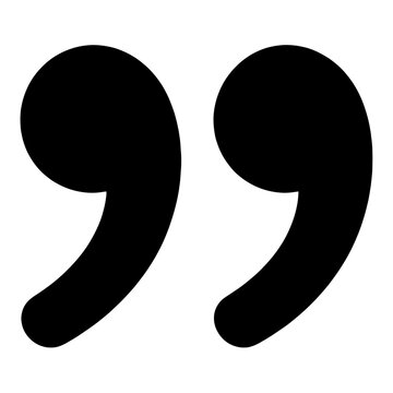 Double Quote Outline Line Icon