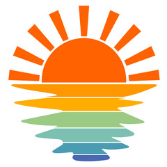 Morze o zachodzie słońca © PaulinaGrush