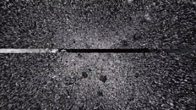 Abstract Explosion of Cubes with Energy Bursts, Black and White