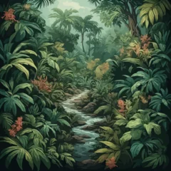 Papier peint photo Jungle Nature Design Very Cool  © Sahar