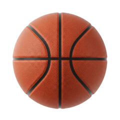 Obraz premium A classic basketball with its iconic black and white lines and orange hue isolated on transparent background