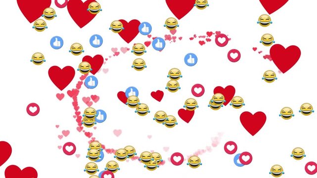 Composition of two shaped in happy back children with clover on white background