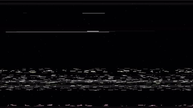 Retro VHS Noise Overlay &ndash; Glitch Scanline Transition Analog TV Distortion Background 4K 5s