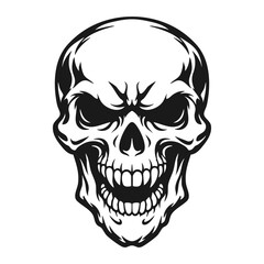 Obraz premium Vector tribal skull logo