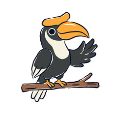 a black hornbill  © Xaddar 