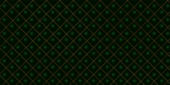 abstract greeb background with gold lines. green textured background. isolated background and golden light.