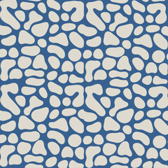 Obraz premium Blue and beige abstract pattern design