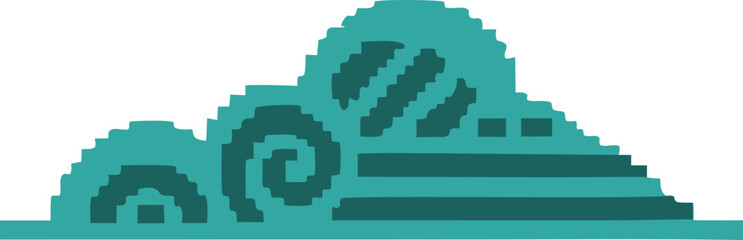 Obraz premium cloud svg icon - pixel style cloud