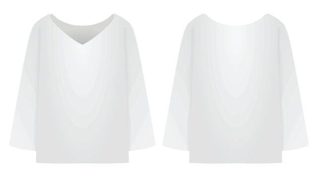 White woman base layer. vector