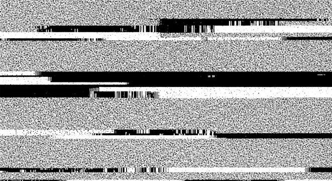 Abstract horizontal noise texture, black and white static grain, digital interference bars, tv screen disruption, data corruption background pattern, retro broadcast effect