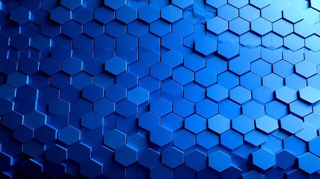 Blue Hexagonal Pattern Texture