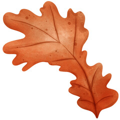 Fototapeta premium Watercolor autumn mood,pumpkin and floral 