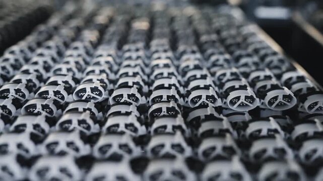 Sorted cable connectors in a rigorous production line environment
