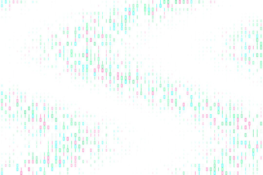 Abstract Binary Code Background for Quantum Computing and Cybersecurity Data Stream