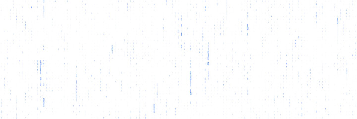 Naklejka premium Blue Digital Data Stream Pattern for Cybersecurity Network Traffic and Packet Loss Visualization