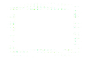 Obraz premium Green Binary Code Frame for Cybersecurity and Data Privacy Background