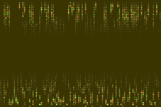 Abstract Digital Data Stream Background, Green Matrix Code Pattern, Cyber Security Concept
