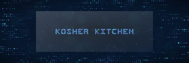 Fototapeta premium Smart Kosher Kitchen Digital Interface Design for Jewish Culinary Technology Apps