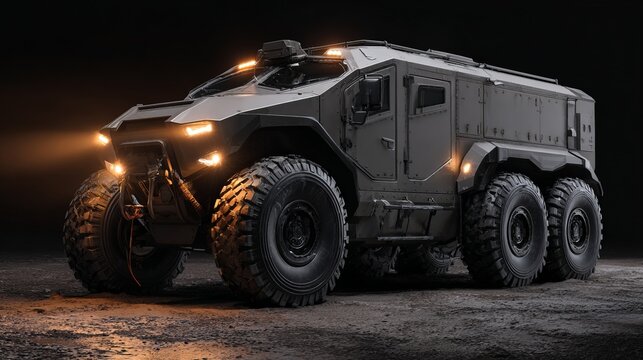 Rugged Military Armored Truck Concept