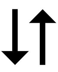 Up and down direction arrows isolated on transparent background © Mahmuda