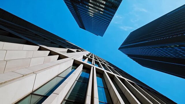 Tall buildings reaching sky