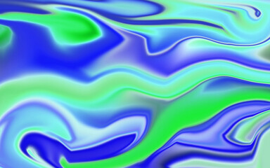 Fototapeta premium Abstract Deep Sea Blue Liquid Gradient Background with Vibrant Neon Blue and Cyan Waves
