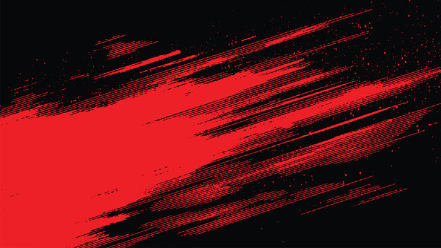 Red and black abstract grunge textured background with streaks and lines dynamic motion effect