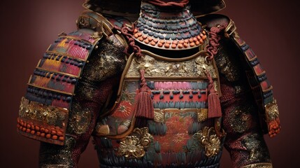 Obraz premium Ornate Samurai Battle Armor