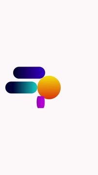 Colorful Gradient Infographic Flowchart Animation Vertical Light Mode Modern Business Process Marketing Background High Resolution
